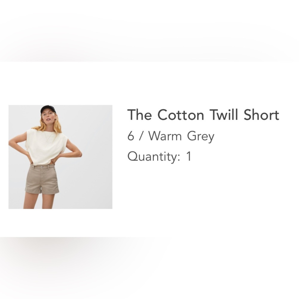 EVERLANE cotton twill Shorts